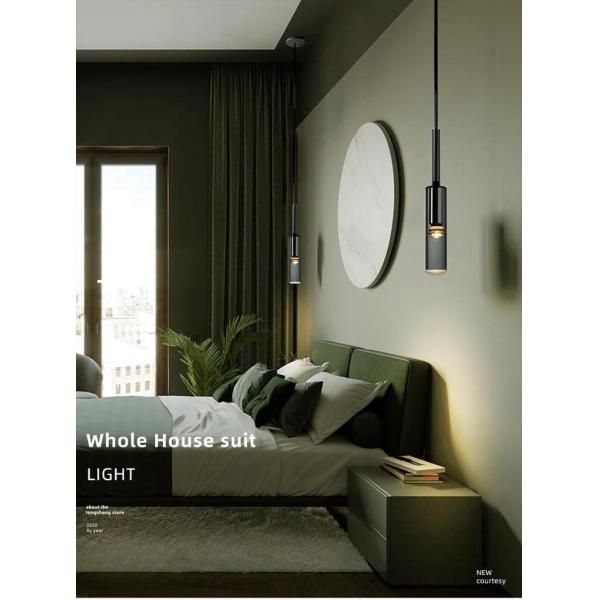 Single Luxury Modern Pendant Light Bedroom Bedside All Copper TV Wall Lamp