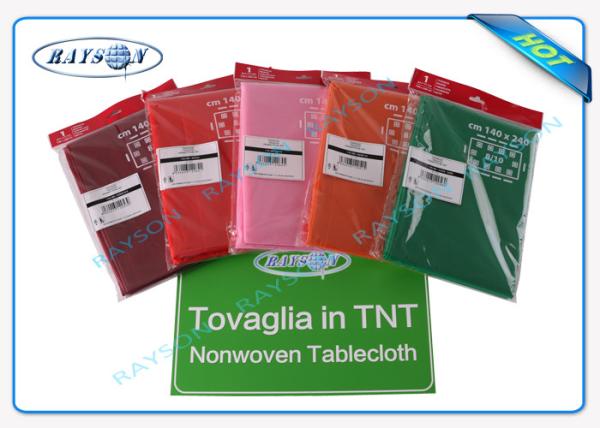 Toalha de mesa não tecida 100% da tela dos PP Spunbonded Degradable e Eco