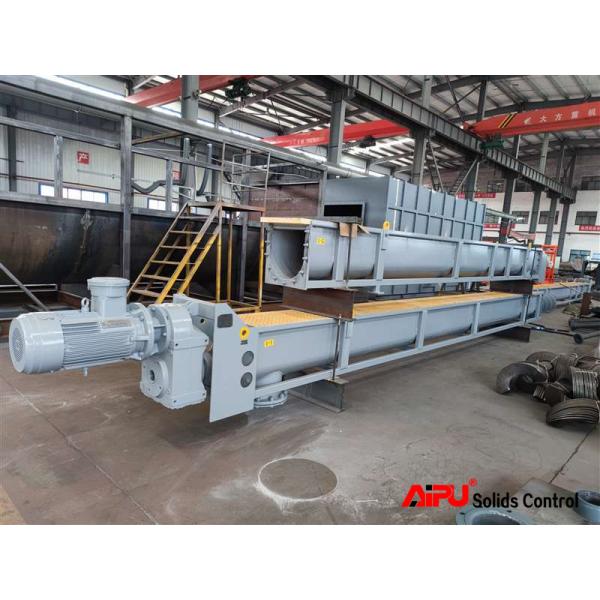 VFD Oilfield Drilling Waste Sludge Screw Conveyor Dia 500mm