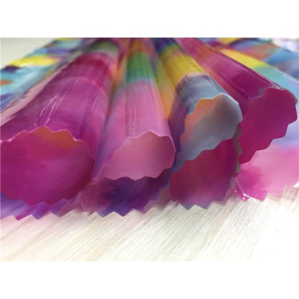 Color Clouds Design Printed TPU Leather 0.15mm - 0.20mm For Kids Coats