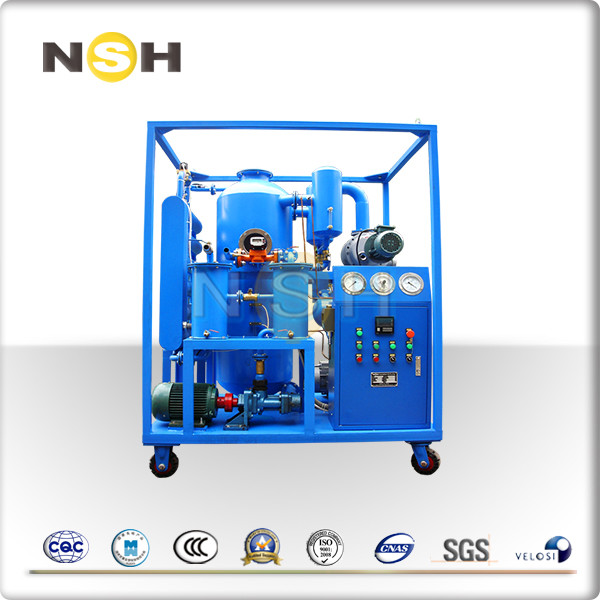 Roots Vacuum Transformer Oil Purifier Four-Wheel Fixing Type Dehydration Degassing System
