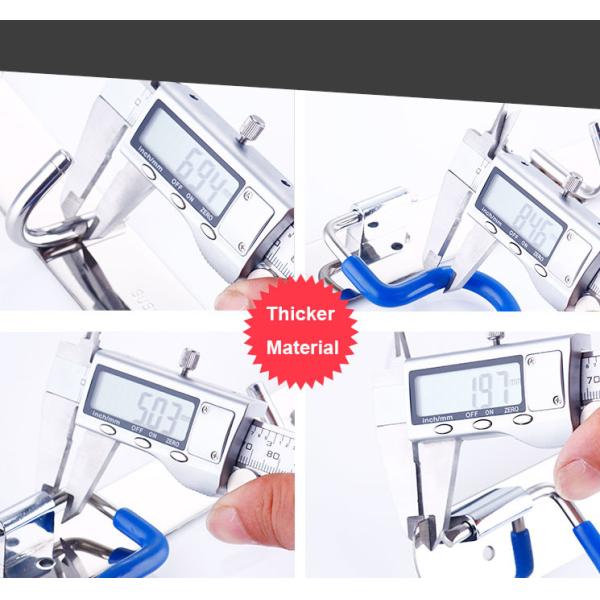 Stainless Steel 304 Broom Mop Holder Wall Mount Heavy Duty For Laundry Room Garage