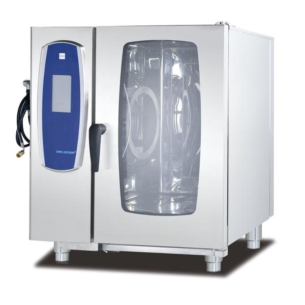 8-tray gas convection combi oven for baking French bread CE certified and 18.6kw power