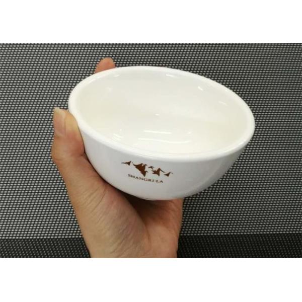 Weight 181g Porcelain Dinnerware Sets Ceramic Round Soup Bowl With Logo Dia.10cm