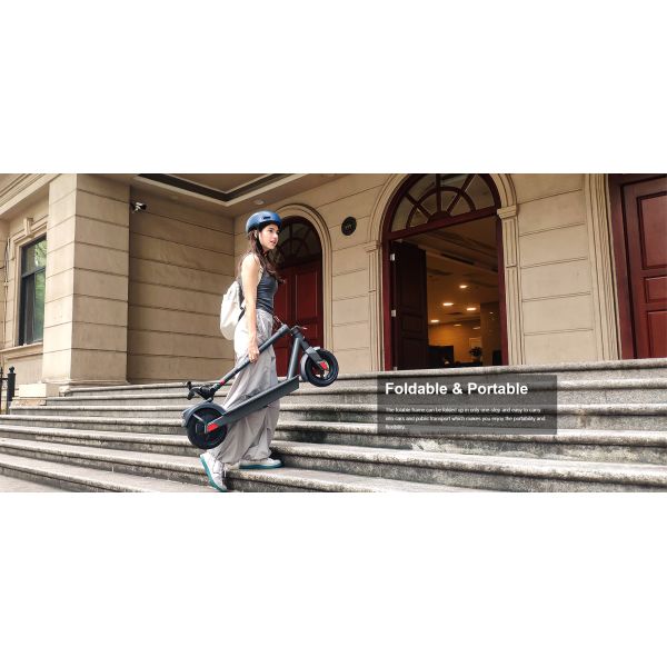 B25 Mini Electric Scooter 10''*2.5 630W 36V Foldable Bike 3 Speeds LCD Front Rear Shock Absorber Rear Hub Motor