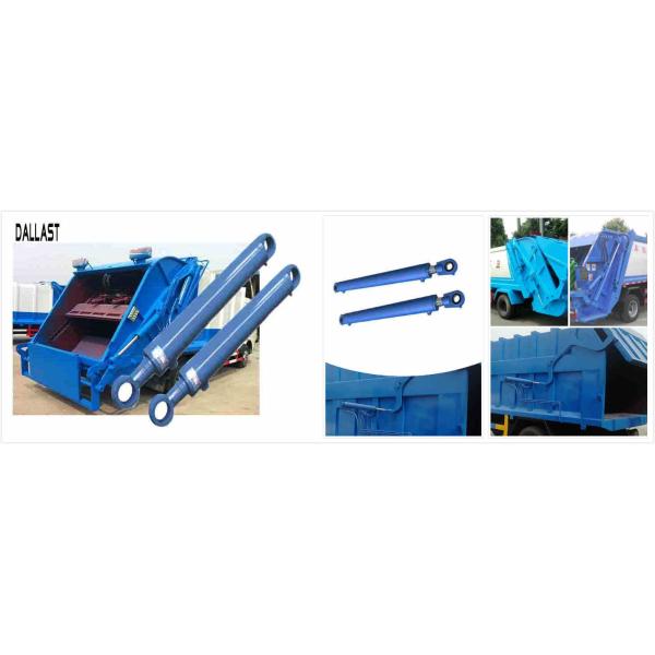 Garbage Truck Double Acting Hydraulic Ram  with Piston Chroming Rod