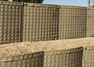 Le fil galvanisé a soudé le mur de bastion de Hesco pour l'inondation de mur de