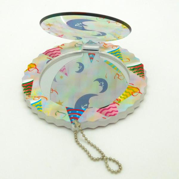 Economical Fancy Anime Compact Mirror Plastic Folding Mirror Corrosion Resistance
