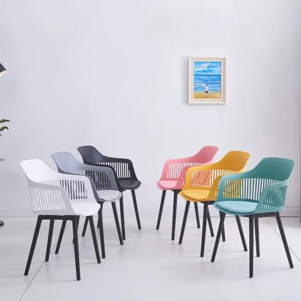 Modern Plastic Dining Chair for Kitchen Living Room Hotel