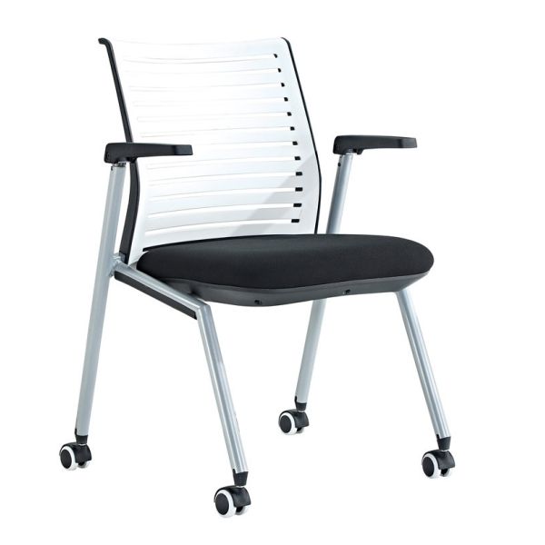 Conference Office Training Chair Multi Functional Removable With Wheels