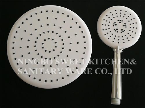 chrome plating shower head hand shower set round overhead shower rain shower ABS material bathroom shower