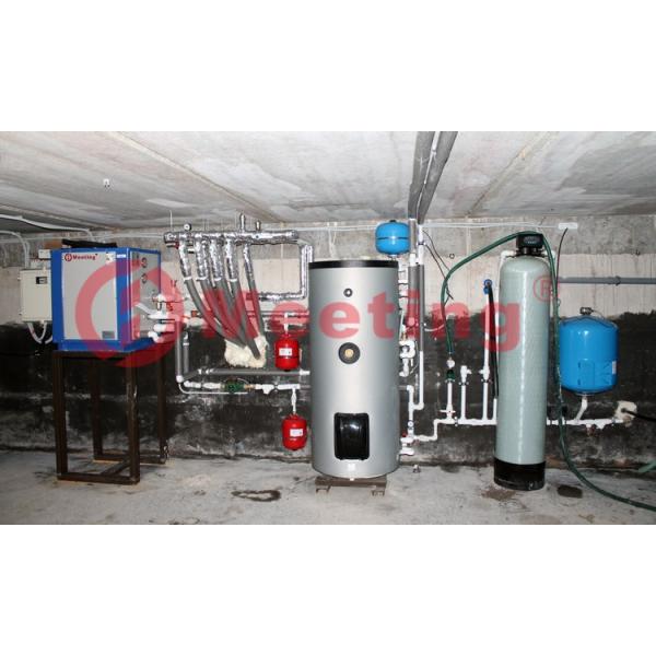 Meeting domestic geothermal hot water water source small heat pump wifi China R410a 12kw floor heating treatment