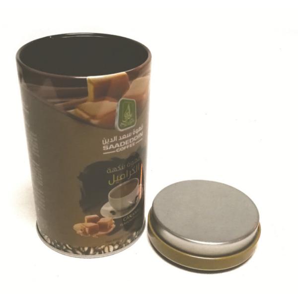 3D café reciclable de encargo Tin Cans Embossing Printing