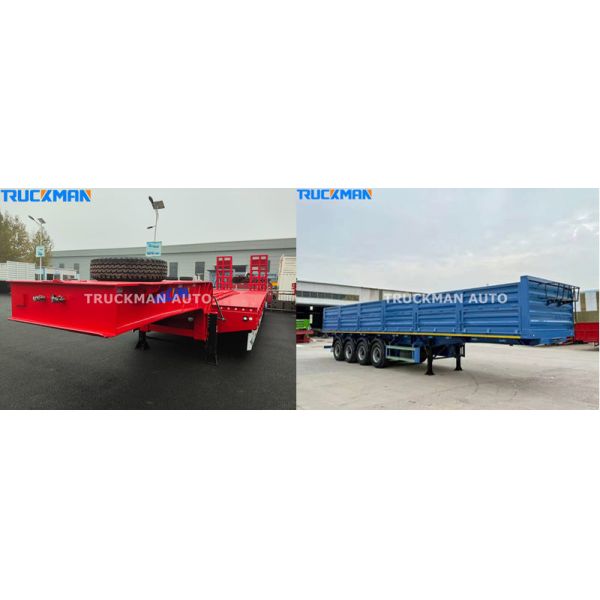 Reliable 3 Axle 50 Tons Fence Semi Trailer For Ghana