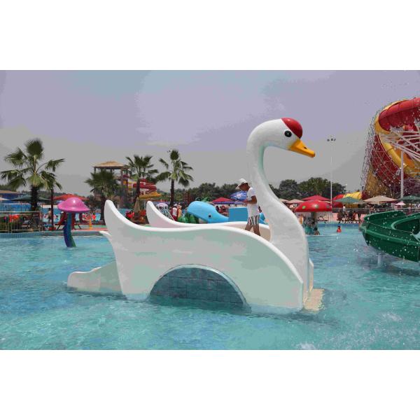 Лебедь оборудования парка воды малый ягнится скольжение воды, скольжения бассеина воды стеклоткани для малышей