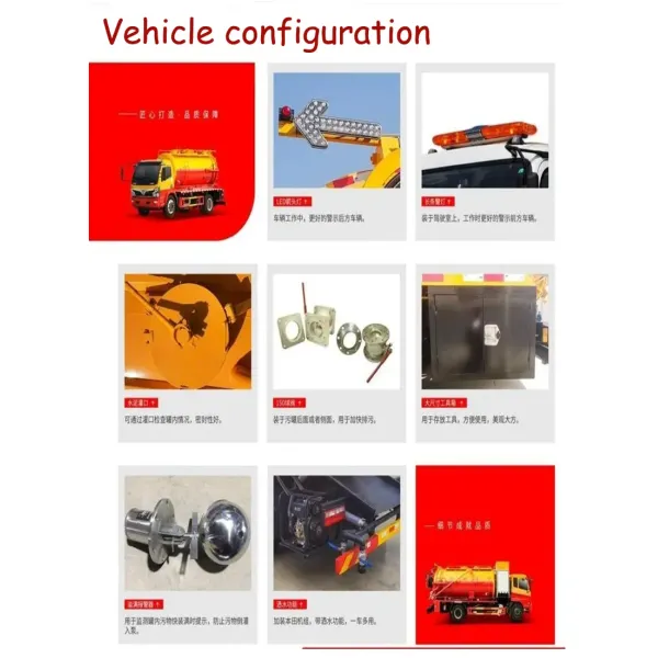 Dongfeng 12cmb Vacuum Truck, Sewer Suction Truck