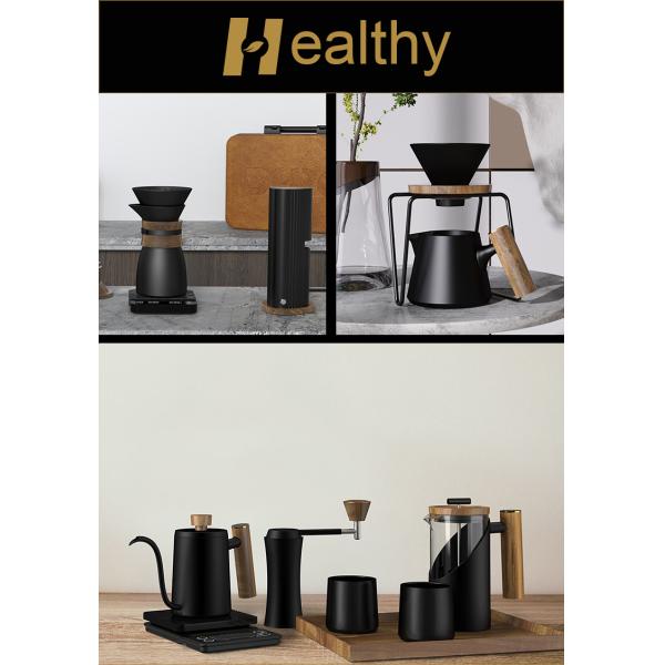 Customized Logo French Presses Luxury Harmony Stainless Steel Ceramic Coffee Tea Maker
