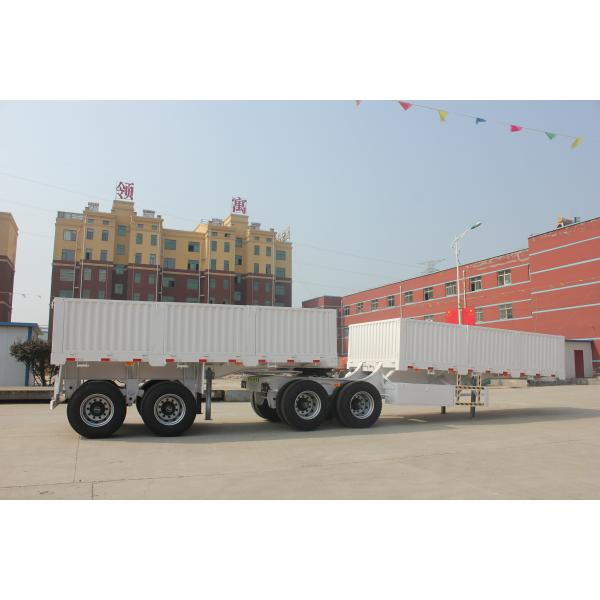 40 тонн 45 60 кубических U-типа тандемный наклонный трейлер с тандемным гидравлическим подъемником и конструкцией