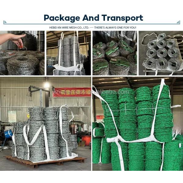 Стандарт BWG16 Двухстворчатая колючая проволока с рукояткой