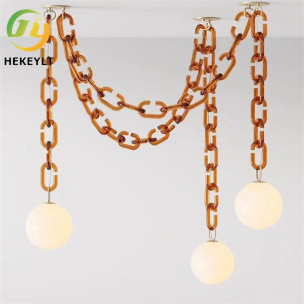 E27 ノルディック シンプル ガラスボール パーソナリティ クリエイティブなネット 赤色 飾り付けチェーンランプ