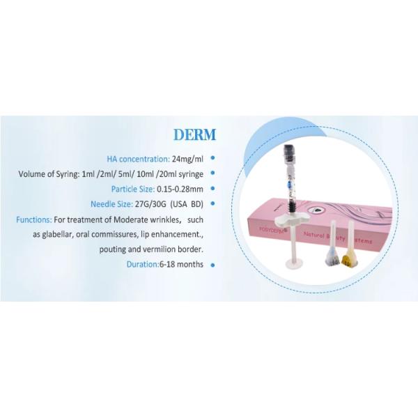 Hyaluronic кисловочный контур вводимой дермальной формы заполнителя 2ml лицевой