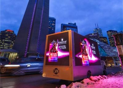 Exposição de diodo emissor de luz móvel 6x3m da propaganda exterior do caminhão de Canadá 6000nits Brightniess
