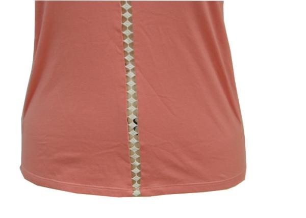 Women’ Casual Short Sleeve, 100% Cotton Jersey,Casual, Fit Size, Front Lace Tape,Butterfly Tie, Casual Top