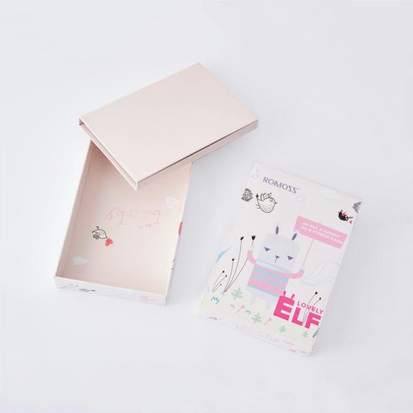 Custom Printing Pink Paper Cardboard Packaging Box For Charge Power Banks