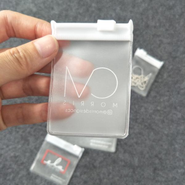 Customized Logo Print Eco Friendly Plastic Packaging 0.4mm PVC Zip Lock Bag