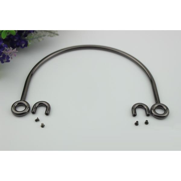 Leather bag hardware gunmetal color 150 mm zinc alloy handbag metal handle