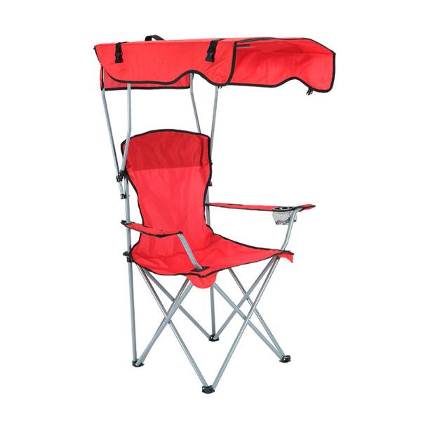 Foldable Backpack Portable Camping Beach Chair With Canopy for Outdoor Trips
