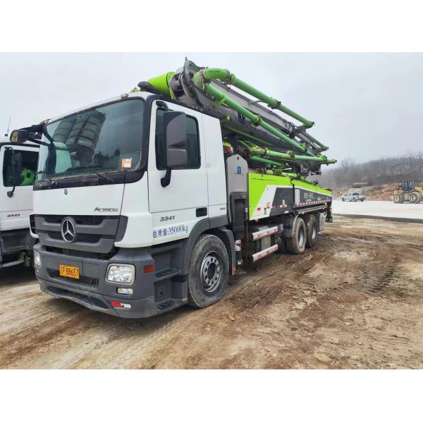 34870кг Использованное тяжелое оборудование для готовой смеси Zoomlion56 метровый бетонный насос