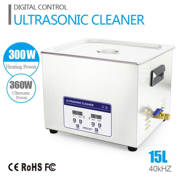 360 W 40khz 15L Laboratory Digital Ultrasonic Cleaner For Lab Tool Cleaning