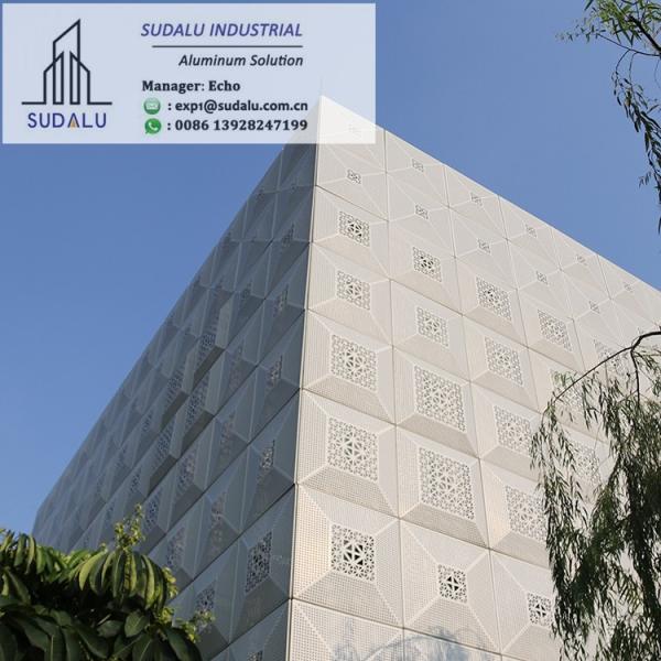 SUDALU Foshan Manufacture Customized Exterior Cladding Wall Aluminum Laser Cutting Panel