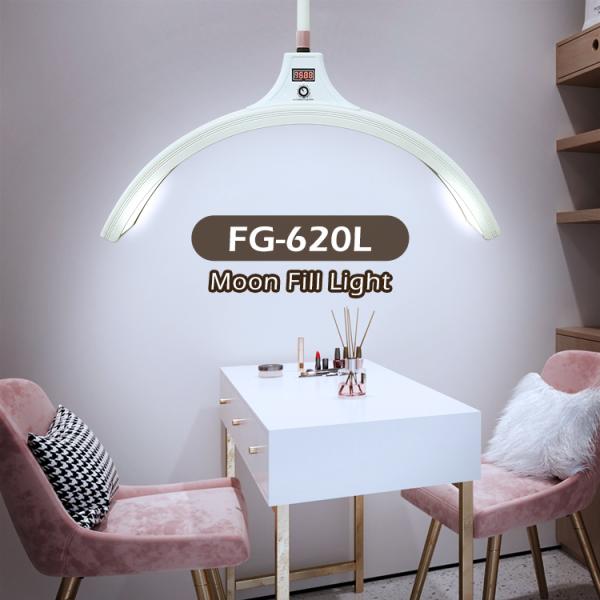 Daylight 3200k 6500k Led Half Moon Light Ac Power Selfie Makeup Beauty Lamps For Lash Technicians