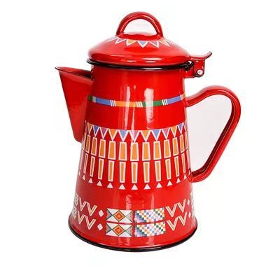 Enamel Coating Tea Kettle Hot Cool Water Coffee Pot Enamel Water Kettle Custom Color