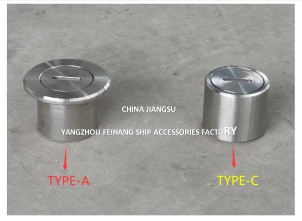 Sounding Tubes-Sounding Pipe Head With Stainless Steel Body And Stainless Steel Plug with square or rectangular holes