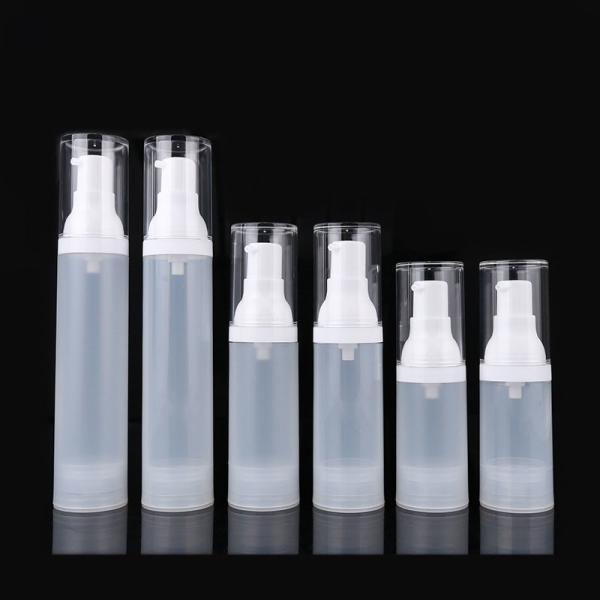 Empty 0.5oz Plastic AS White Frosted Airless Spray Pump Bottles With PP Caps