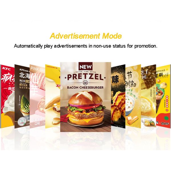 21.5 inch Vertical Self-Service Ordering Kiosk Android System Self Cash Payment Pos