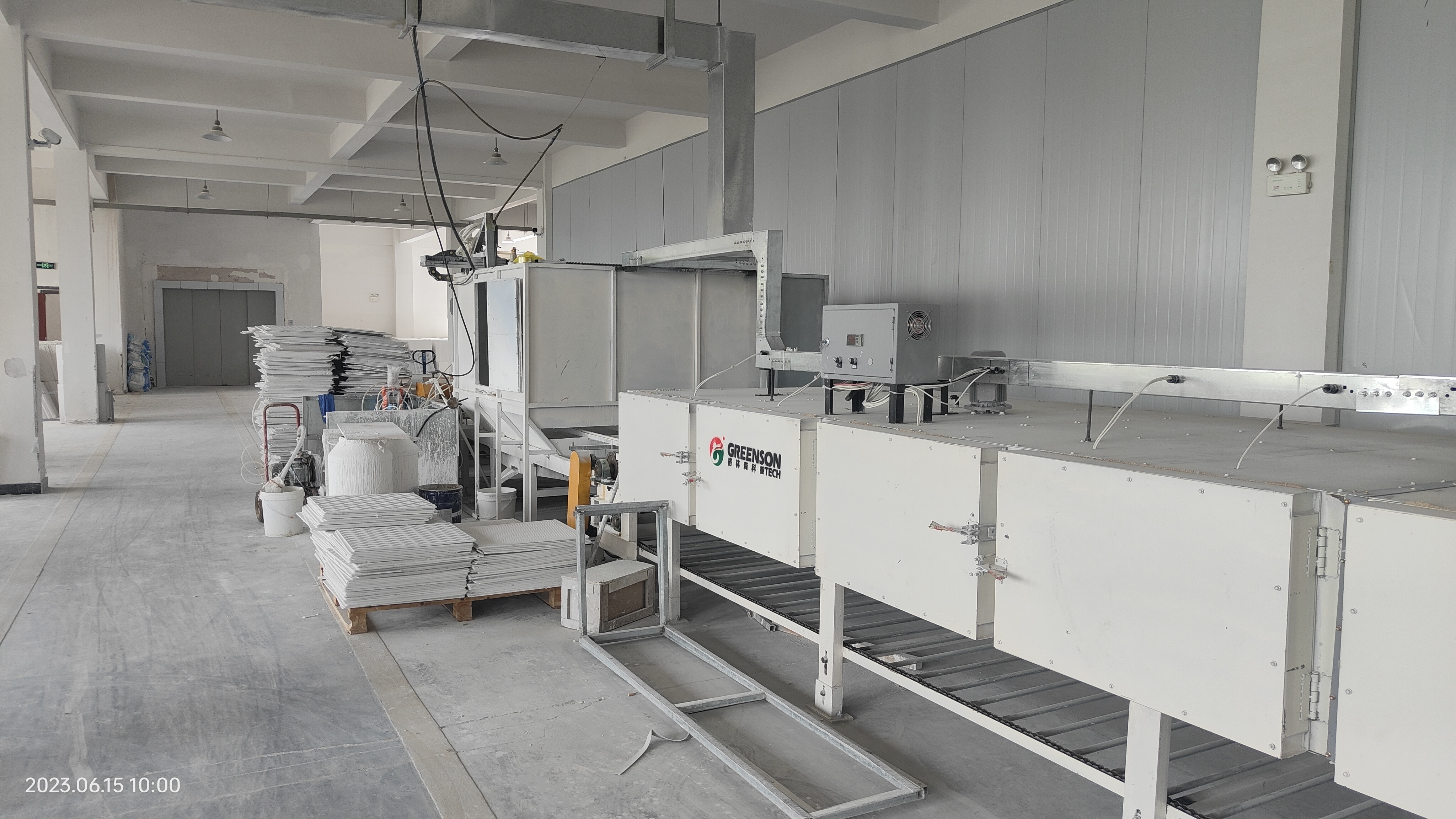 Decorative Plaster Board Spray Painting Machine Line