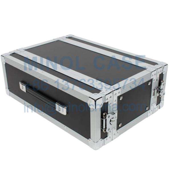 Hot Sale 3U ATA Effects Rack Flight Case Front And Back Rails 19 Wide