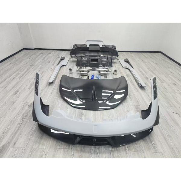 Ferrari 458 Body Kit SP Style Carbon Fiber Front And Rear Bumper Spoiler Hood 2010-2014