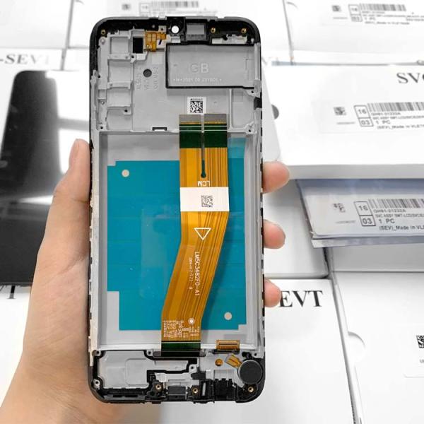Original A03S Service Pack LCD With Frame For  a03s Mobile Phone Screen Display  A037 High Quality Pantalla
