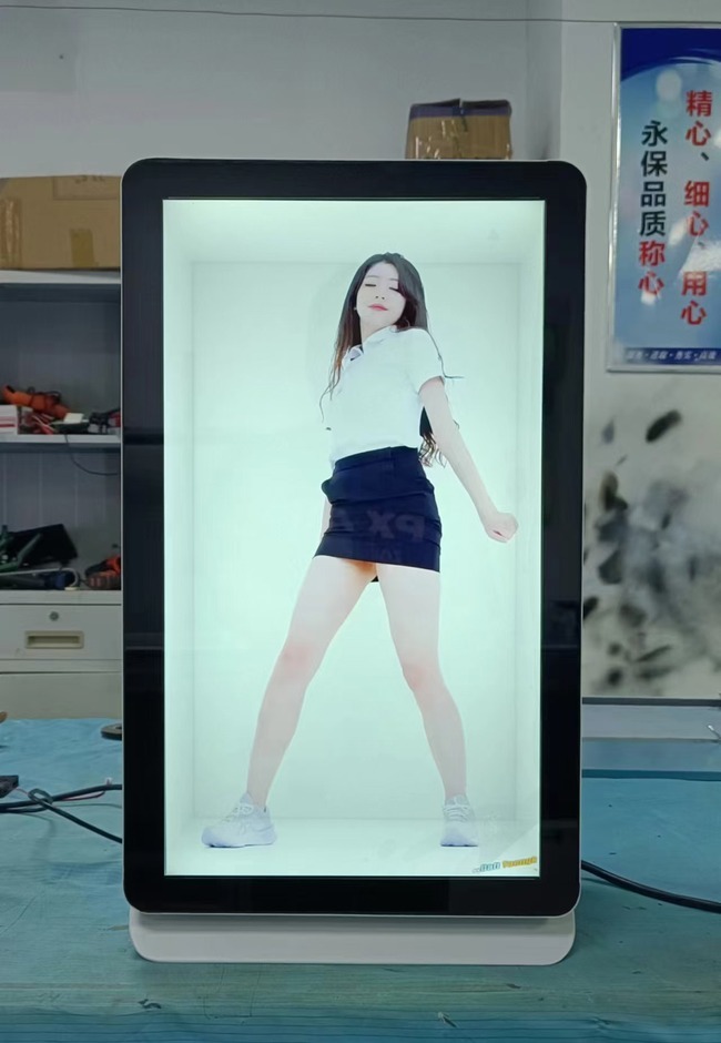 15.6 Inch Transparent Digital Display Cabinet for Brand Showcase and Visual Marketing Display