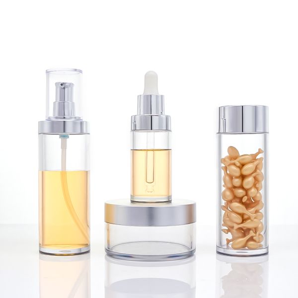 Thick-Wall Eco-Friendly Reusable Plastic Cosmetic Bottle Sets - Customizable Skincare Packaging Kits