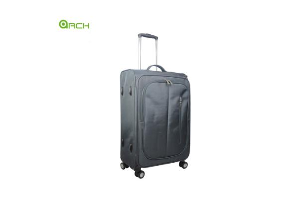 300D Polyester Trolley Case Soft Sided Luggage with Double Spinner Wheels