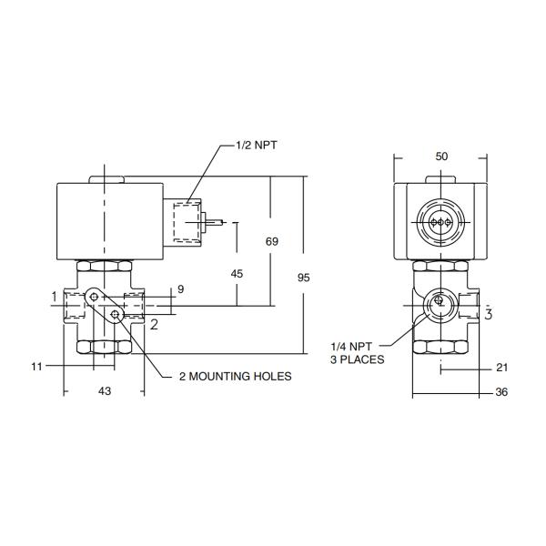 type 1 de 120VAC/60Hz 110VAC/50Hz ASCO/4