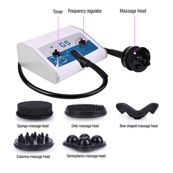Portable 5 Heads Massager Fat Burning Vibrating G5 Body Slimming G5 Vibration Massage Machine