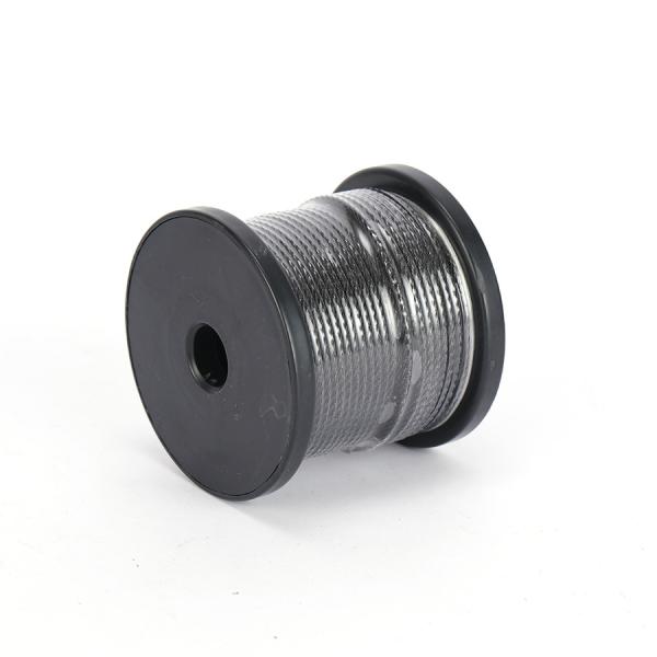 Black Sheathed Pvc Covered Wire Rope 304 316 Stainless Steel Wire Rope