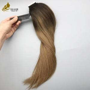 100% Real Virgin Human Hair Tape In Hair Extensions B2/6 Color Straight Hair